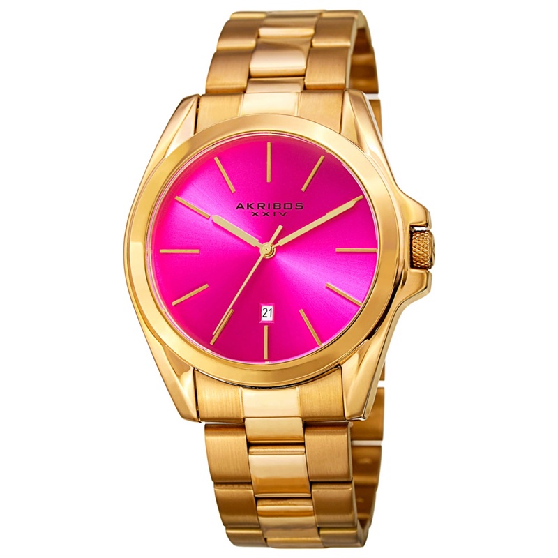 Akribos Xxiv Unisex Watch AK948YGPK