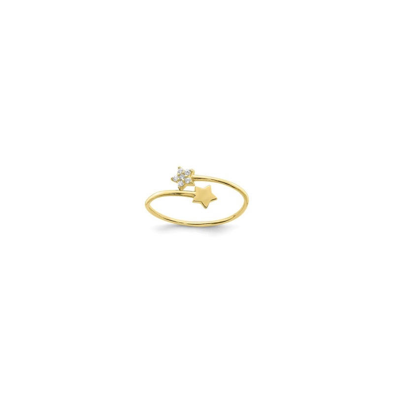 “Shooting Stars” Bypass Ring (14K) 5