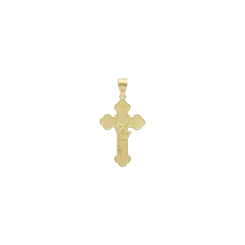 “In Prayer” Rosary Cross Pendant (14K)