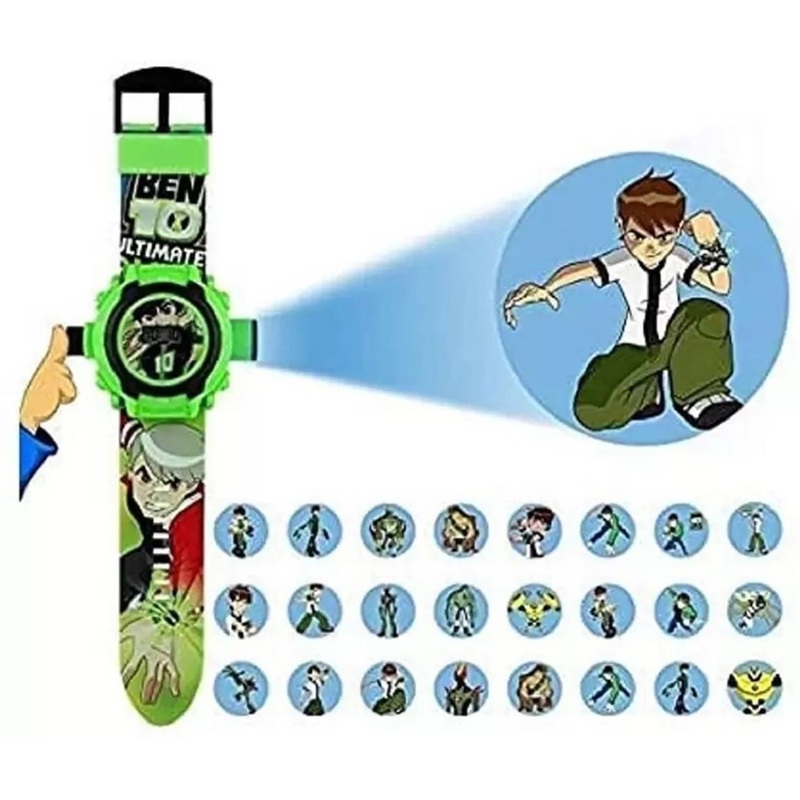 selloriaDigital Watch  – For Boys Unique 24 Images Projector Digital Toy Watch for Kids – Good Return Gift